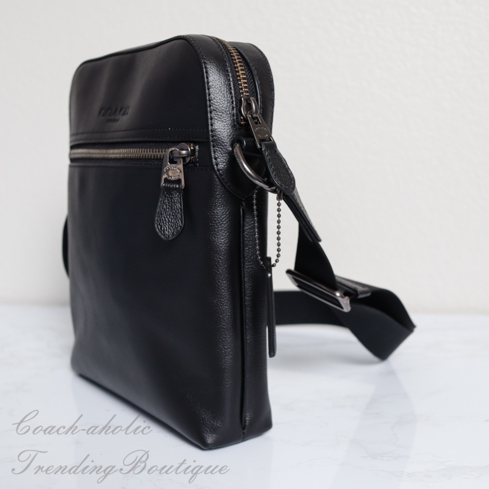 NWT Coach Houston Flight Bag Leather Crossbody - Picture 4 of 8